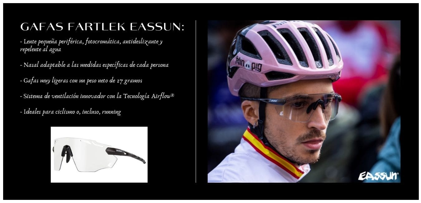 Fartlek EASSUN Photochromic Lightweight Anti-Fog Running Cycling Glasses